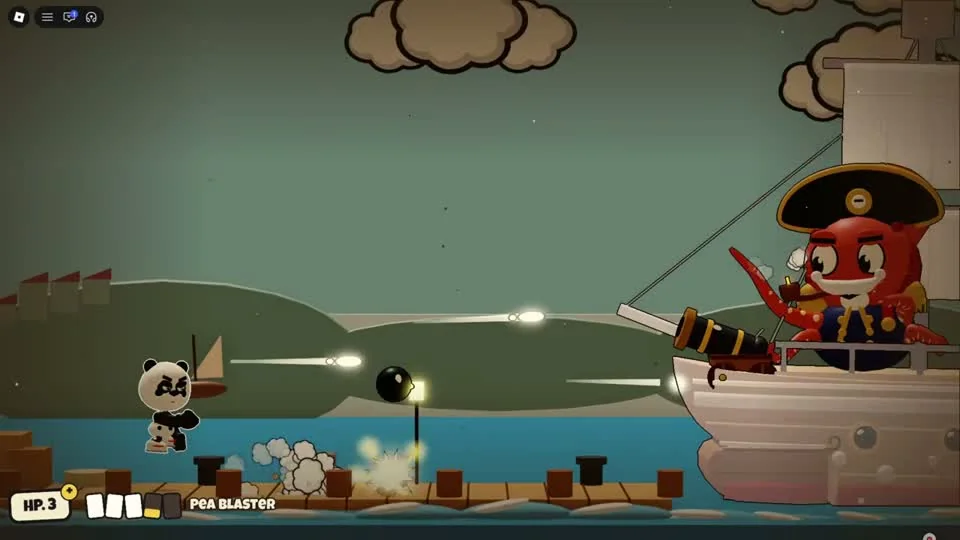 Captain Barnacle gameplay in Inkhead